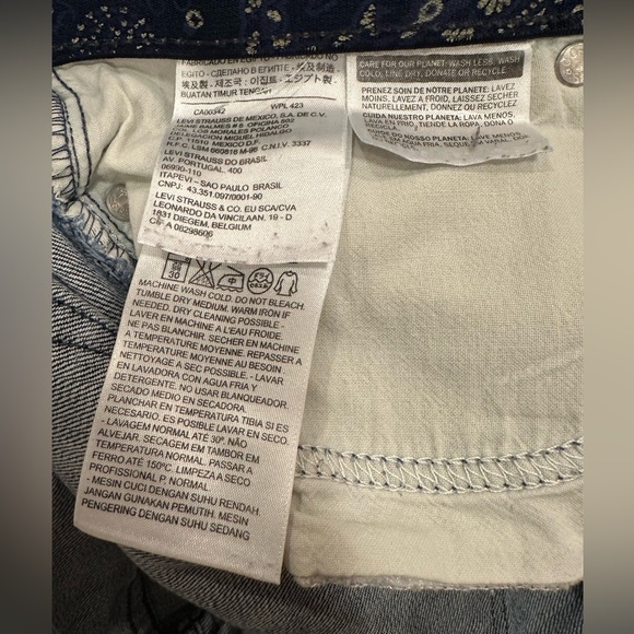 Levi’s Perfect Waist 525 Straight Leg Jeans Medium wash Size 14 - Picture 4 of 5